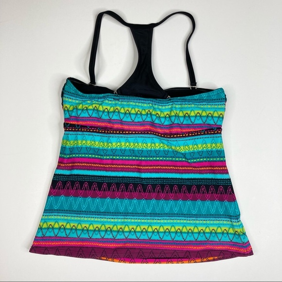 Athleta | Striped Racerback Swim Top 32B/C - Picture 3 of 5